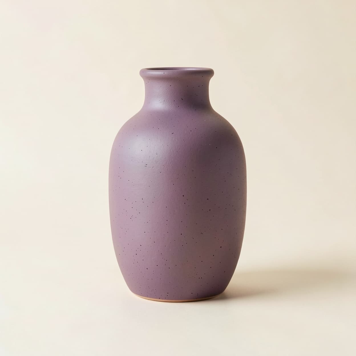 Speckled stoneware vase